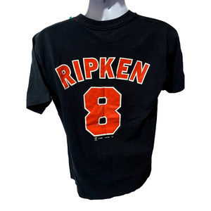 1998 Vintage Cal Ripken Baltimore Oriels Black shirt size Large 21x29